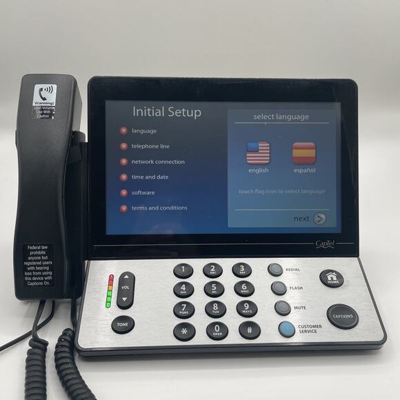 CapTel CT2400i Captioned Touch Screen WiFi Phone for Hearing Impaired - Picture 1 of 6